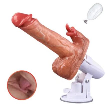 Acmejoy - Sex Machine 90° Automatic Adjustable 8 Thrusting & Vibrating & Licking Dildos Vibrator - 图片 5