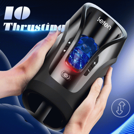 Acmejoy -Leten 3D Fleshy Telescopic Vibrating Automatic Male Masturbator Blowjob Stroker - 图片 7