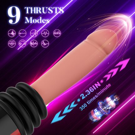 Acmejoy - 9 Thrusting Vibrating Heating Dildo Sex Machine - 图片 2