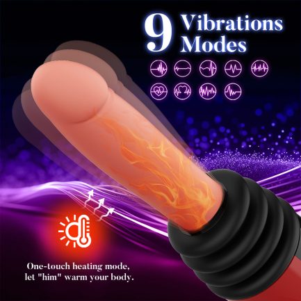 Acmejoy - 9 Thrusting Vibrating Heating Dildo Sex Machine - 图片 3