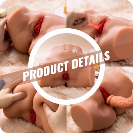 Acmejoy - Tracy  6.38lbs Vibrating Ass Realistic Butt Coffee Color - 图片 5