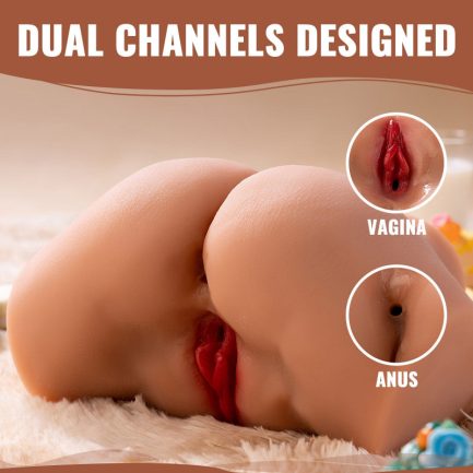 Acmejoy - Tracy  6.38lbs Vibrating Ass Realistic Butt Coffee Color - 图片 4