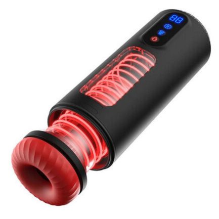 Acmejoy - 9 Telescopic Vibration Sucking Heated Aircraft Male Stroker - 图片 11