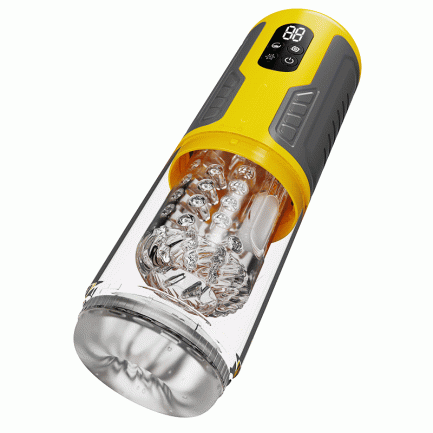 CREAMPIE - 5 IN 1 Licking Massage Thrust Rotation Vibrating Burst Stroker