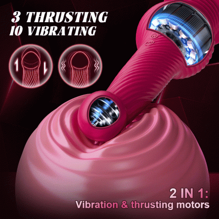 Ethan -Knot Monster 3 Thrusting 10 Vibrating 360° Swing Dildo 9.44 In - 图片 6