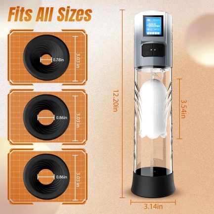 Acmejoy - Robert 2 IN 1 Powerful Vibrating Masturbator Penis Pump with Manual Mode - 图片 4