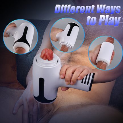 William - Through-Hole Vibrating Stroking Male Masturbation Cup - 图片 3