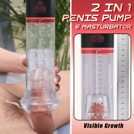 Oral Love - S-Hande Upgraded 2 IN 1 Sucking Vibrating Penis Pump - 图片 8
