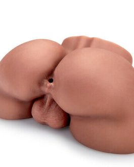 Acmejoy – 6.2lbs Brunet Doggy-Style Dangling Balls Derriere Fun Realistic Butt Masturbator