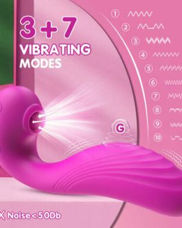 TRIPLE AROUSAL Clitoral Sucking 5 Licking 10 Vibrating G Spot Vibrator