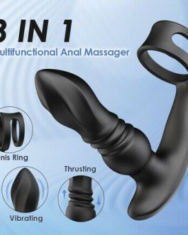 THORY – Thrusting Prostate Massager with Double Cock Rings