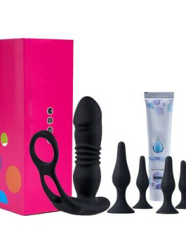 AcmeJoy 6 in 1 Thrusting Vibrating Prostate Massager Set