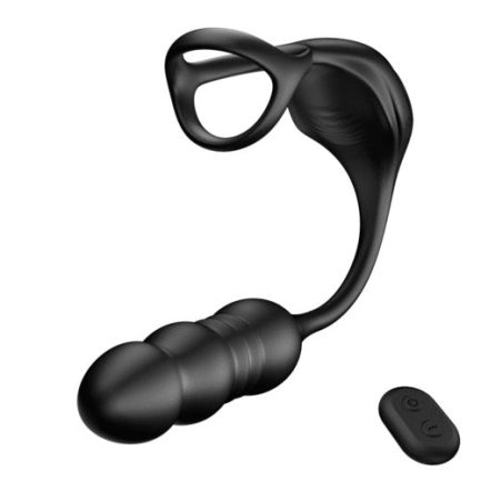 Acmejoy - 9 Thrusting & Vibrating Wearable Prostate Massager with Cock ring - 图片 4
