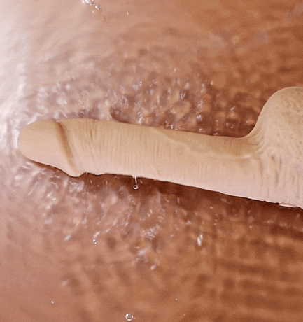 Acmejoy - Hollow Flapping Silicone Dildo Vibrator 8.38 IN - 图片 10