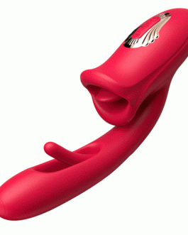Acmejoy-Shaped Biting G Spot Soother with Vibration & Flapping