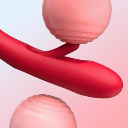 Acmejoy-Shaped Biting G Spot Soother with Vibration & Flapping - 图片 9