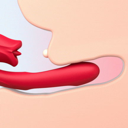 Acmejoy-Shaped Biting G Spot Soother with Vibration & Flapping - 图片 10
