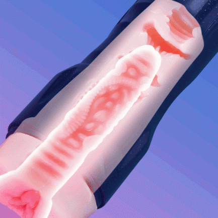 Acmejoy - Midnight Blue 7 Vibration Male Masturbator Sex Toys For Men - 图片 5