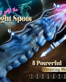 Acmejoy – 8 Thrusting Vibrating Swing Heating Huge Dildo with Suction Cup 9.5 Inch