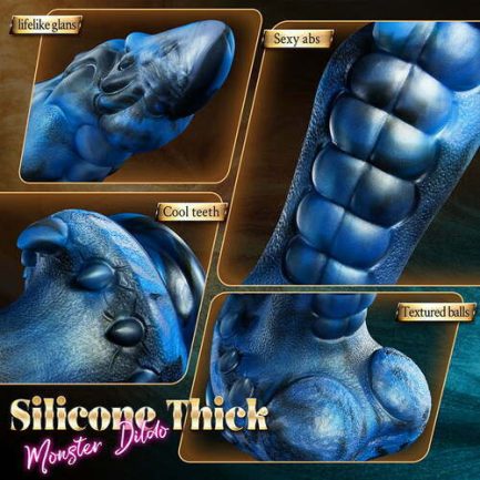 Acmejoy - 8 Thrusting Vibrating Swing Heating Huge Dildo with Suction Cup 9.5 Inch - 图片 6