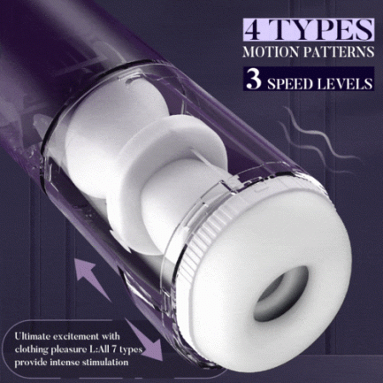Acmejoy - Purple Driver 7 Thrusting Stable Belt Design Male Stroker Masturbator Adult Toy - 图片 9