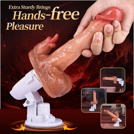 Acmejoy - Sex Machine 90° Automatic Adjustable 8 Thrusting & Vibrating & Licking Dildos Vibrator - 图片 2