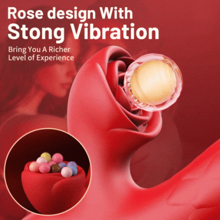Acmejoy - 7 Thrusting Wiggling Rose Clit Stimulator G-spot Vibrator - 图片 7