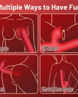 Acmejoy – 7 Thrusting Wiggling Rose Clit Stimulator G-spot Vibrator