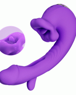 Acmejoy – Upgraded Mouth-Shaped 3 In 1 Flapping & Biting & Toungue Licking G-spot Vibrator
