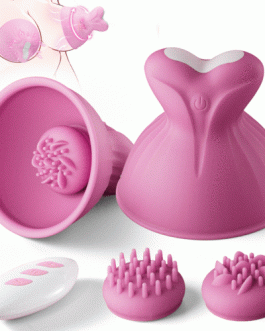Acmejoy – 7 Vibrating & Rotation Nipple Toys with Replaceable Message Head
