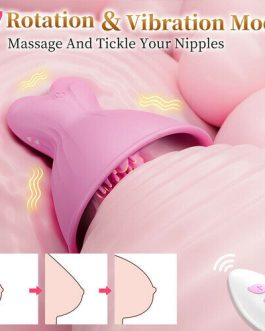 Acmejoy – 7 Vibrating & Rotation Nipple Toys with Replaceable Message Head