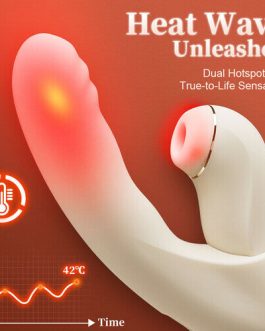 Acmejoy – 4 IN 1 APP Control Thrusting Sucking Heating G-spot Vibrators Detachable Stimulator
