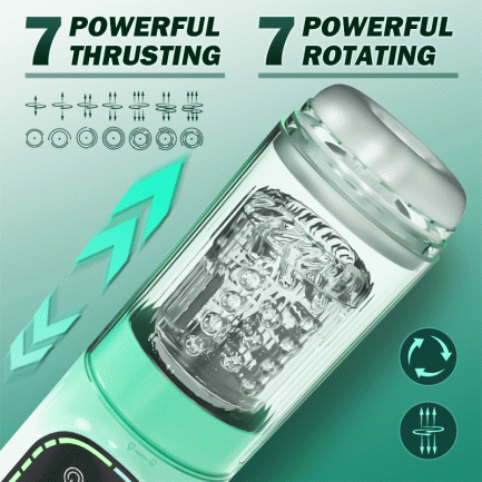 Heaven - 5 in 1 Function Automatic Male Masturbator & Suction Penis Pump - 图片 9