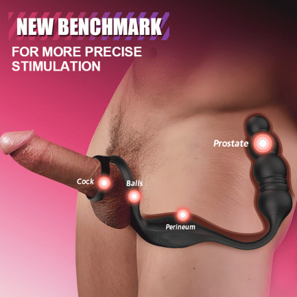 Ethan -  Thrusting & Vibrating Prostate Massager with Cock Ring - 图片 8