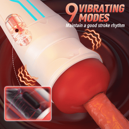 Acmejoy - Soren City Lights Red Sucking Mouth Vibrating Male Stroker - 图片 6