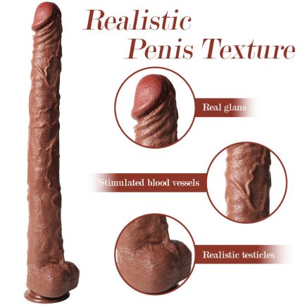 Buder -  Long Big Dildo for Beginners and Experienced Players 22.04 Inches - 图片 3