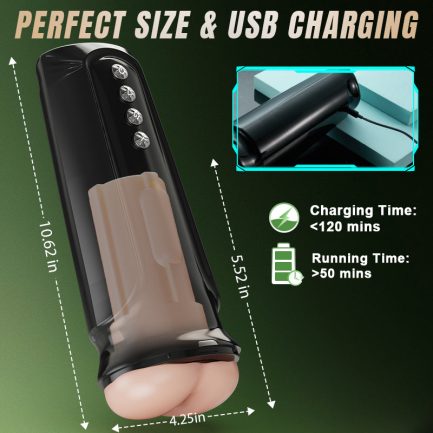 Flapper - Lifelike Hips Swinging Squeezing Sucking Vibrating Male Stroker - 图片 4