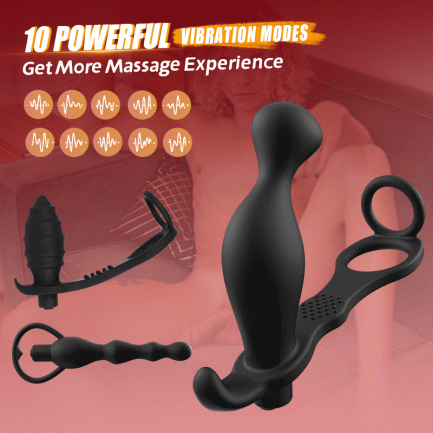 Abe - 10 Vibrating Prostate Massager Set 3PCS - 图片 7
