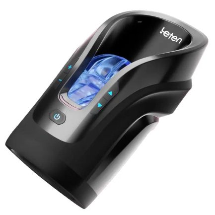 Acmejoy -Leten 3D Fleshy Telescopic Vibrating Automatic Male Masturbator Blowjob Stroker - 图片 4