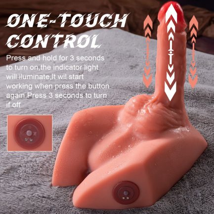 Micah - Hands-Free Realistic Butt with Thrusting Dildo Unisex Masturbator - 图片 4