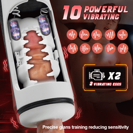 Mirabel - 320/Min One-Click Burst 8 Thrusting 10 Vibrating Masturbation Cup - 图片 7