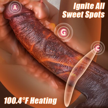 Acmejoy - Thrusting Thick Long Lifelike Heating Dildo 10.83 Inch - 图片 2