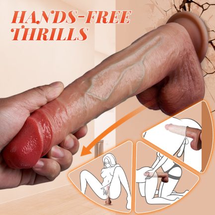Acmejoy Vibrating Thrusting Thick Long Lifelike Dildo 10.83 Inch - 图片 4