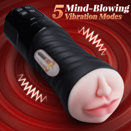 Acmejoy - Beta Blowjob Double Hardness Sucking Vibrating Masturbator Male Stroker - 图片 7