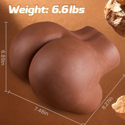 Lara - 6.6lbs Round and Sweet Nurse Ass Dual Channel Realistic Butt Male Masturbator - 图片 5