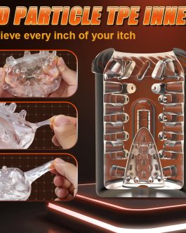 CREAMPIE – 5 IN 1 Licking Massage Thrust Rotation Vibrating Burst Stroker