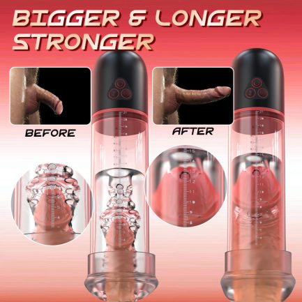 Oral Love - S-Hande Upgraded 2 IN 1 Sucking Vibrating Penis Pump - 图片 2