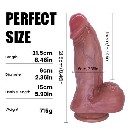 Acmejoy - Thick & Textured Manual Dildo 8.46 in - 图片 7