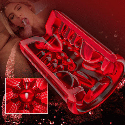 Acmejoy - Terminator 9 Telescopic Rotating Sucking with Handle Male Stroker - 图片 8