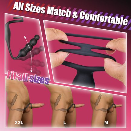 Ethan -  Thrusting & Vibrating Prostate Massager with Cock Ring - 图片 3